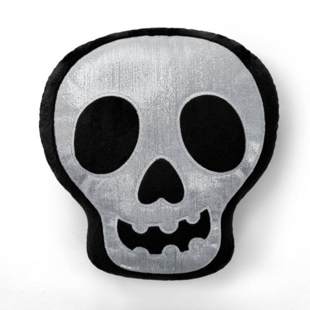 Target Bullseye’s Playground Halloween Skull Skeleton Novelty Throw Pillow